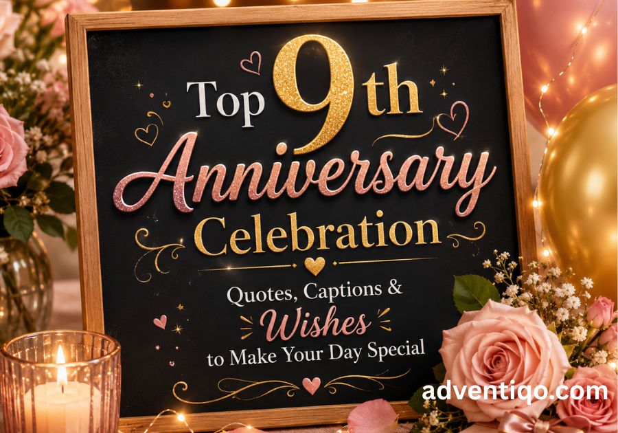 Top 9th Anniversary Celebration Quotes, Captions & Wishes to Make Your Day Special